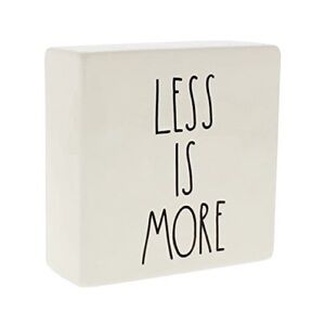Rae Dunn “More or Less and Less is More” Magenta Artisan Collection